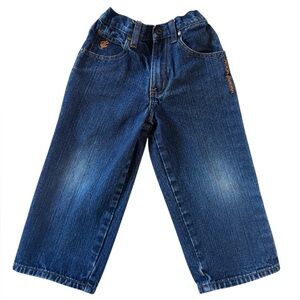 Vintage Y2K Rocawear 2T Toddler Jeans Elastic Waist Streetwear Denim